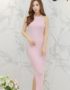YV062 Váy Dệt Kim Ôm Dài Cổ Yếm