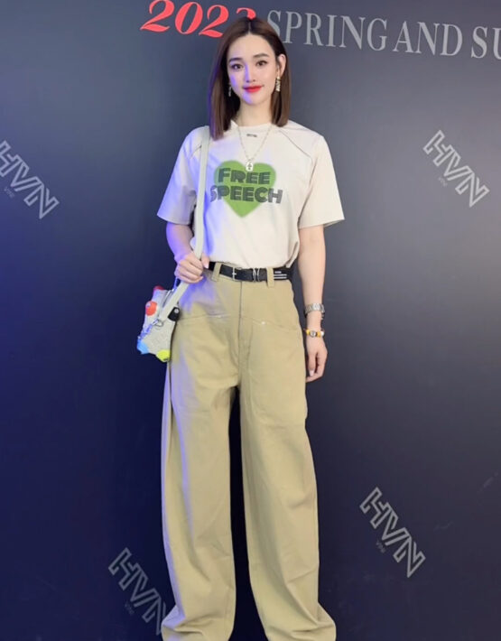 SB215 : Set bộ áo thun ngắn tay + quần dài sáng suông HQ cá tính