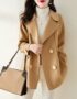 K281 : Áo khoác dạ len ép cổ vest HQ đính nút to