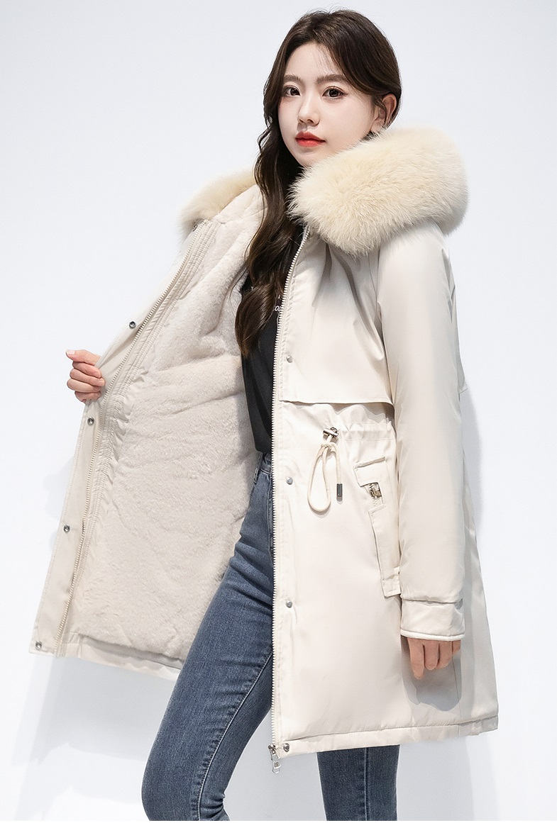 K290 : Áo khoác Parka thân dài HQ lót lông mũ lông thú cực ấm